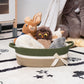 Chicvita Small Storage Basket For Gifts Empty, Cute Decorative Basket For Living Room, Baby Gift Basket For Nursery, Rope Basket
