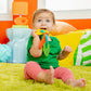 Bright Starts Tropical Chews Silicone Teething Ring - BPA-Free Monkey, Leaf, Banana - Unisex, 3 Months +