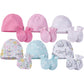 Onesies Brand Unisex Baby 12-Piece Cap And Mitten Set, Cats, Newborn