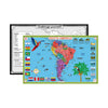 Tot Talk South America Map Kids Placemat Educational Placemat Reusable Washable Double-Sided Learning Made In Usa
