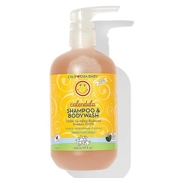 California Baby Calendula Shampoo And Body Wash | 100% Plant-Based (Usda Certified) | Allergy Friendly | Soothing Baby Soap And