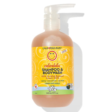 California Baby Calendula Shampoo And Body Wash | 100% Plant-Based (Usda Certified) | Allergy Friendly | Soothing Baby Soap And