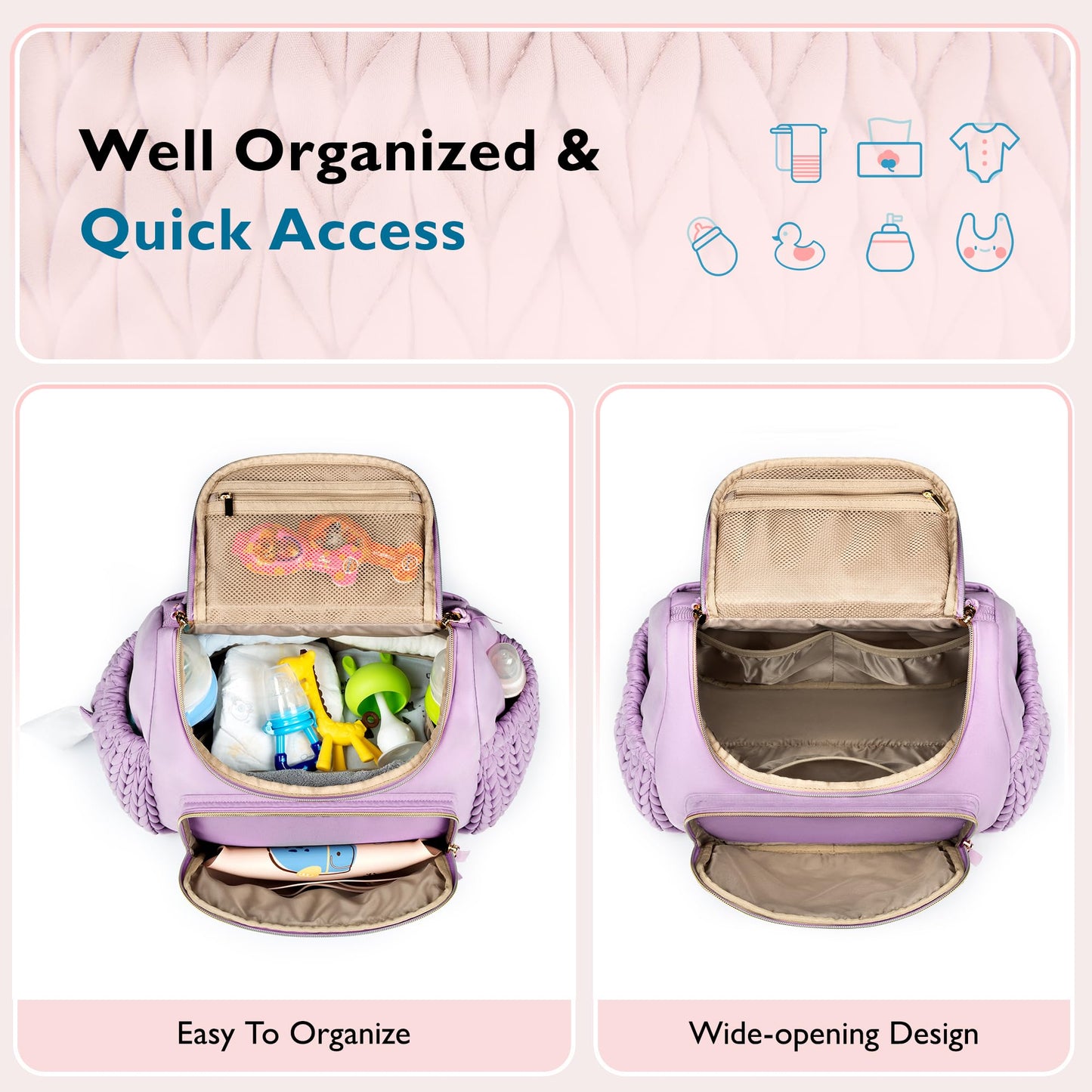 Mommore Diaper Bag Small Diaper Backpack Stylish Toddler Baby Mini Maternity Bags Travel Backpacks With Insulated Pockets, Chang