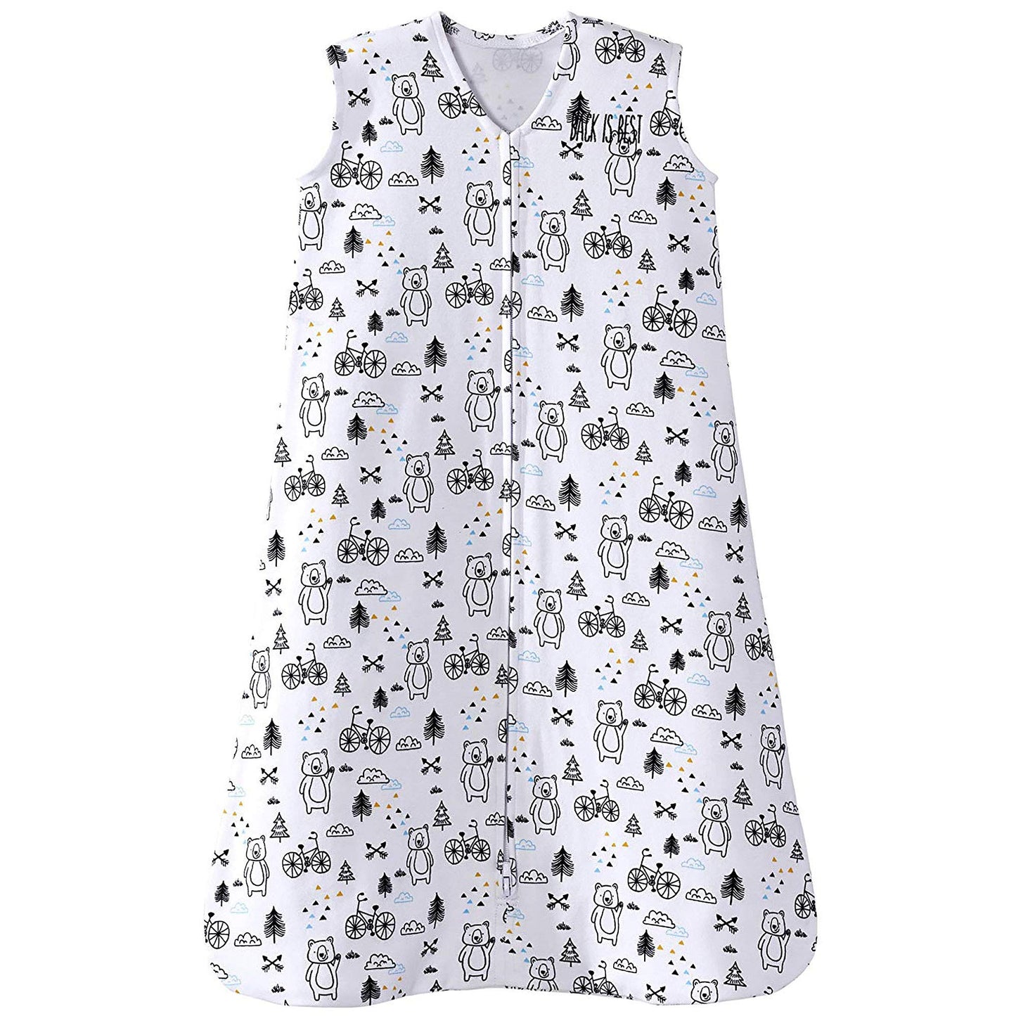 HALO SleepSack, 100% Cotton Wearable Blanket, Swaddle Transition Sleeping Bag, TOG 0.5, Huggy Bears, Medium, 6-12 Months