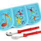 Kidsfunwares Me Time Musical Dinnerware Meal Set - Includes Spoon And Fork Which Are Functional Flutes