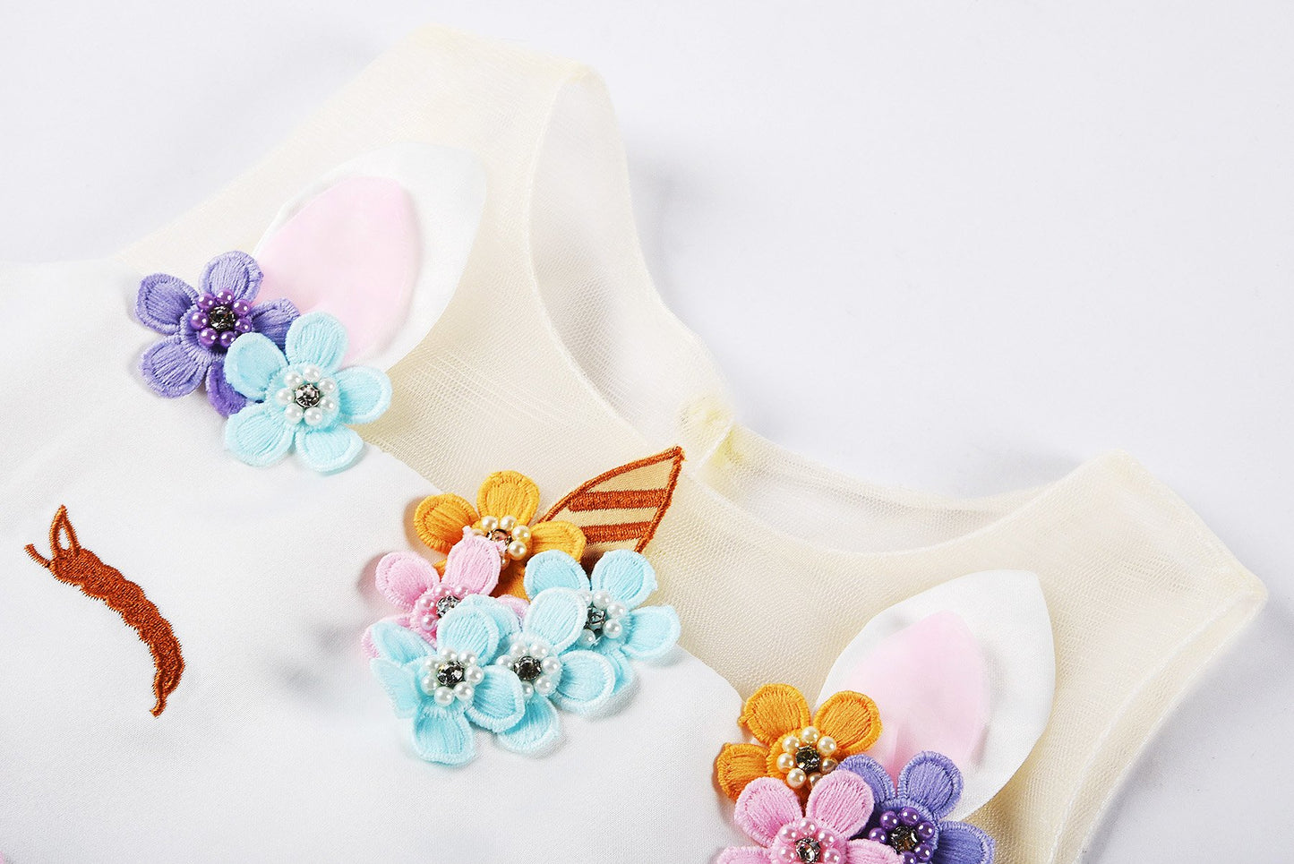 Jerrisapparel Flower Girls Unicorn Costume Pageant Princess Party Dress (8-9 Years, Purple)