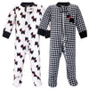 Hudson Baby Unisex Baby Fleece Sleep And Play, Scottie Dog, 6-9 Months