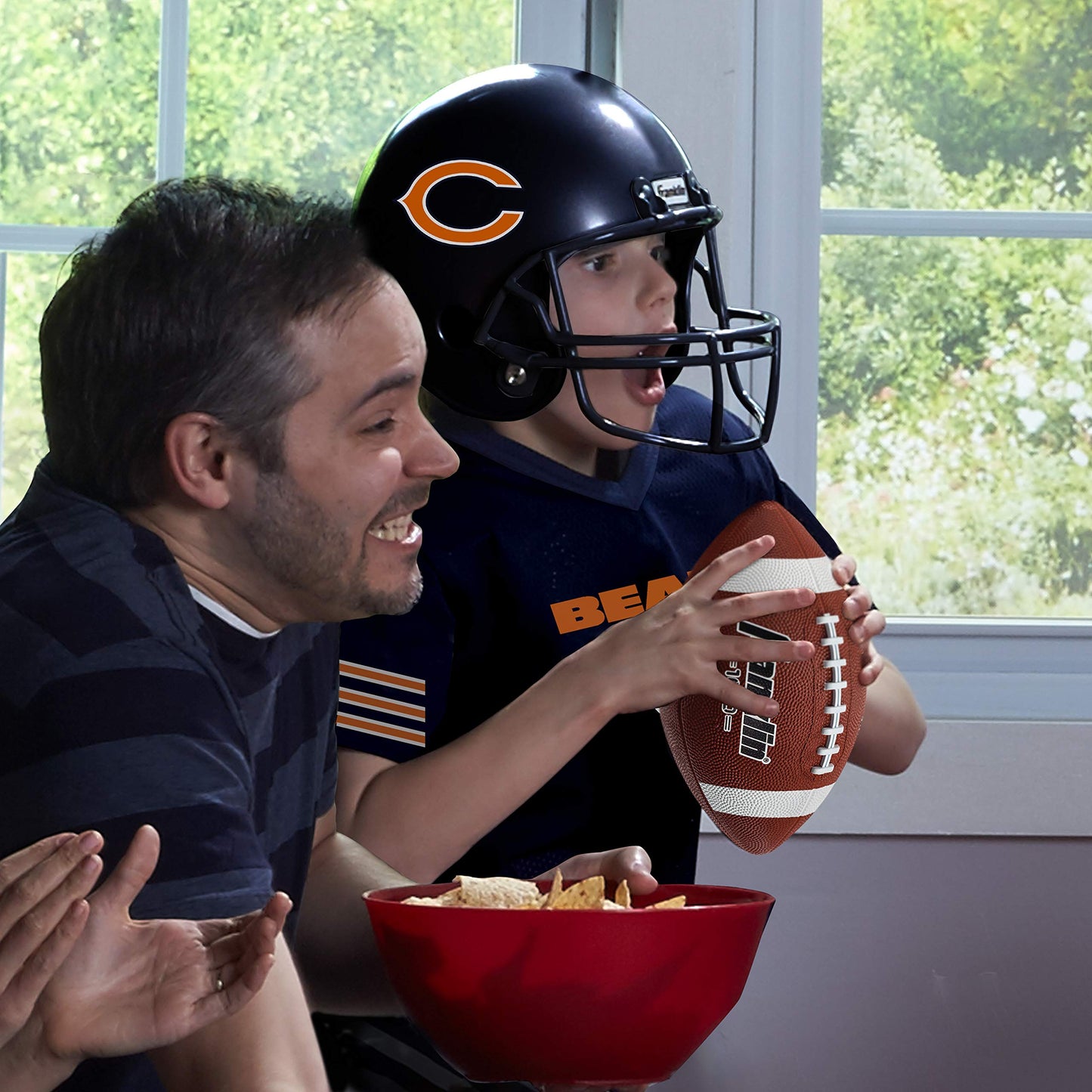Franklin Sports Chicago Bears Kids Football Uniform Set - NFL Youth Football Costume for Boys & Girls - Set Includes Helmet, Jer