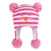 Langzhen Toddler Kids Infant Winter Hat,Earflap Knit Warm Cap Fleece Lined Beanie For Baby Boys Girls (Cat -Rose, 6-12 Months)