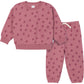 Gerber Baby Girls Toddler 2-Piece Fleece Sweatshirt And Jogger Set, Daisies, 4T