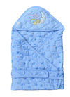 Beary Tales Newborn Baby Quilted Wrapper Cum Blanket |Cotton Baby Wrap with Hood & Belt/Swaddle/Baby dohar/Baby odhna with Cute 