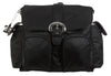 Kalencom Nylon Double Duty Diaper Bag, Black