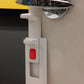 Childproof Toilet Handle Lock (2-Pack, White Button)