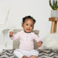 Lamaze Organic Baby Girls Long Sleeve Cotton Bodysuit, Snap Closure, Coral/White Fox, 9 Months