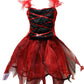 Petitebella Devil Costume Dress 1-12Y (Red, 7-9 Years)