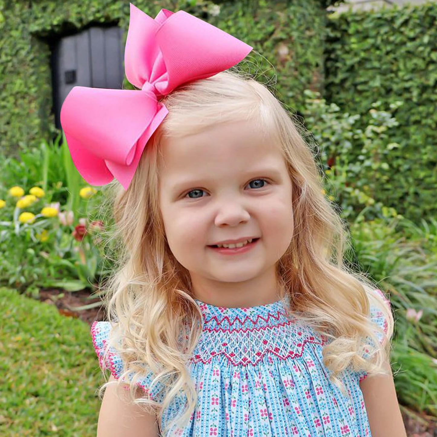 Oaoleer 20Pcs 8 Inch Hair Bows For Girls Grosgrain Ribbon Toddler Hair Accessories With Alligator Clips For Toddlers Baby Girls