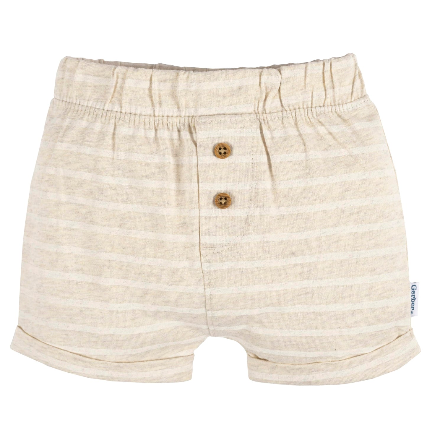 Gerber Baby 3-Pack Knit Shorts, Grey
