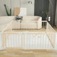 Conababy Baby Playpen Play Fence Gate Play Pen Wood Large,Playpens for Babies and Toddlers Kids Indoor,Baby Play Yards Gym Area,