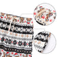 Iffei Matching Family Pajamas Sets Christmas Pj'S Gingerbread Print Top And Bottom Sleepwear Jammies With Pockets Black White 3-