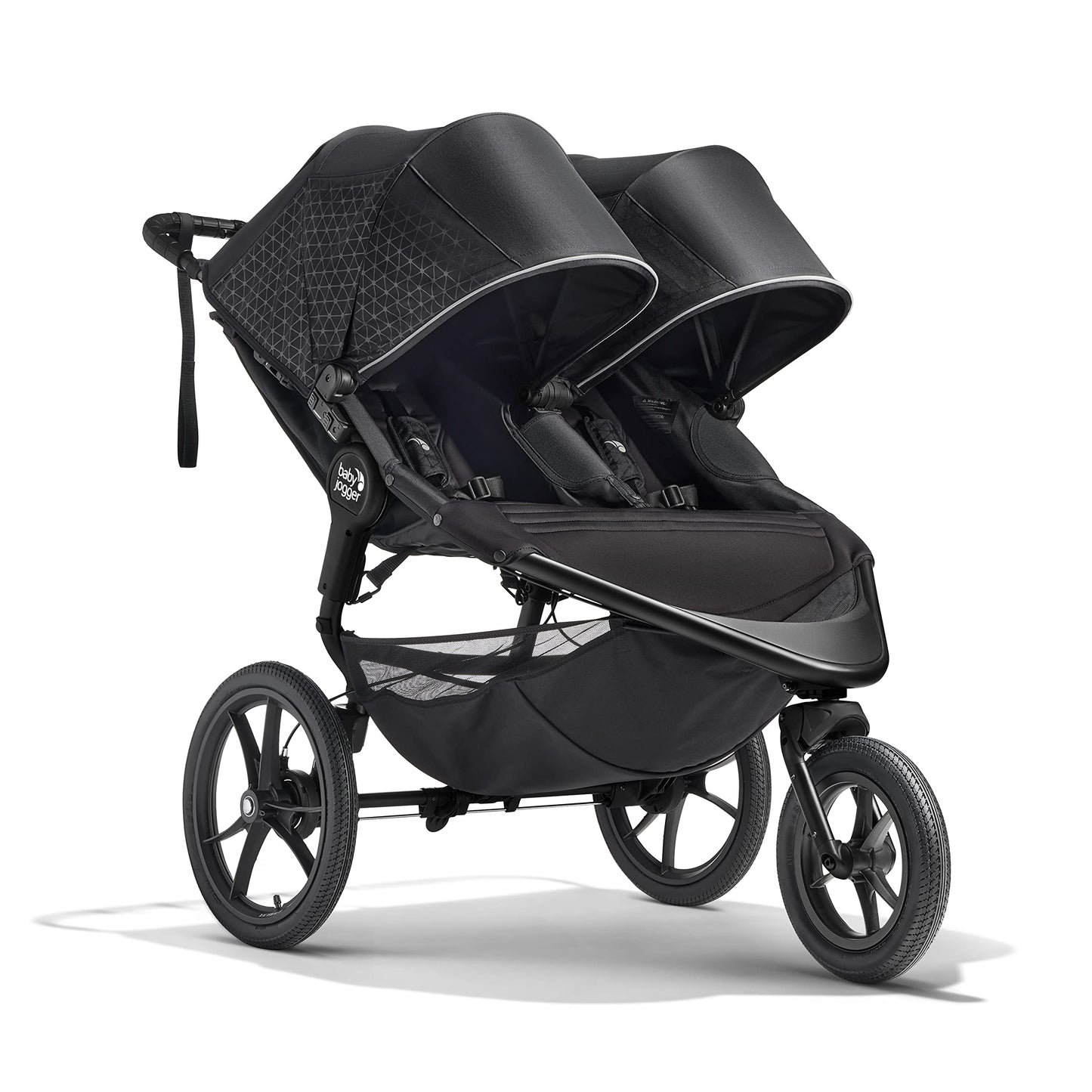 Baby Jogger Summit X3 Double Jogging Stroller, Midnight Black, Buggy For Two, Smooth Ride For Walking Or Jogging, Compact Fold,