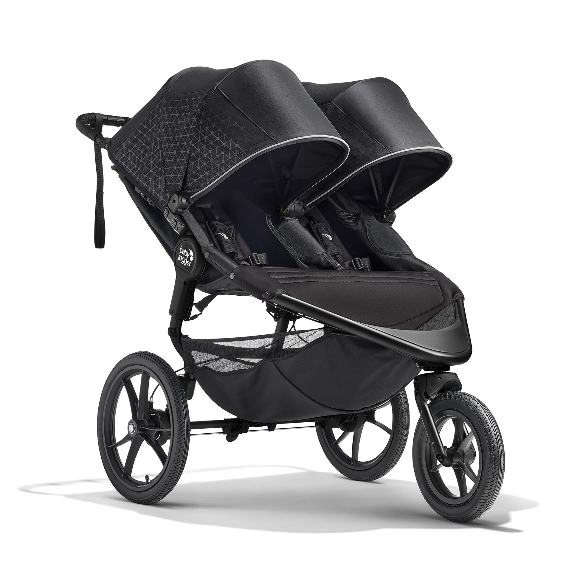 Baby Jogger Summit X3 Double Jogging Stroller, Midnight Black, Buggy For Two, Smooth Ride For Walking Or Jogging, Compact Fold,