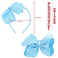 Meedee Baby Blue Grosgrain Ribbon Headbands - Fashion Big Bow Hair Accessories For Toddlers, Kids, Teens Dress Decoration, Makeu
