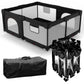 Veraste Foldable Baby Playpen with Gate, Extra Large Collapsible Play Yard for Babies & Toddlers, Portable Travel Playpen, Baby 