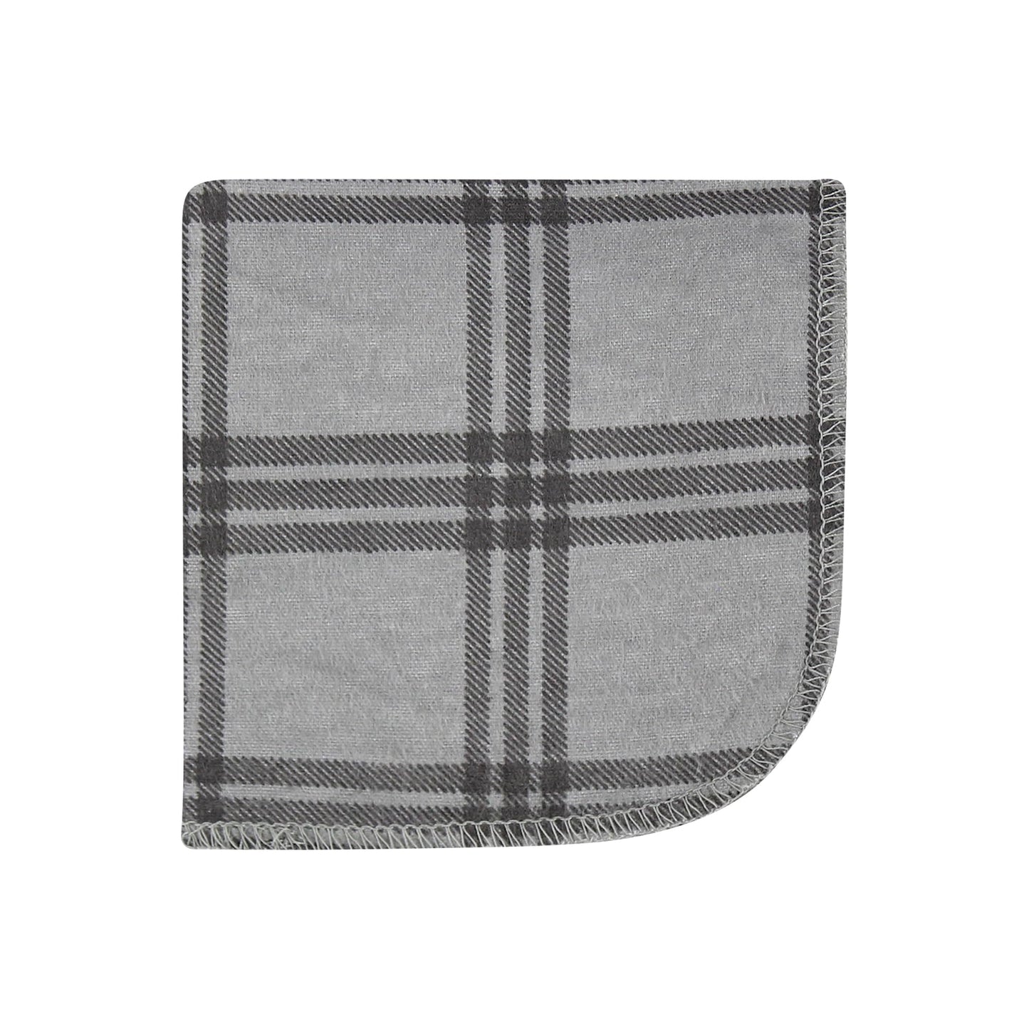 Hudson Baby Unisex Baby Flannel Cotton Washcloths 10-Pack, Wild Forest, One Size