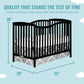 Dream On Me Chelsea 5-In-1 Convertible Crib In White, Jpma Certified