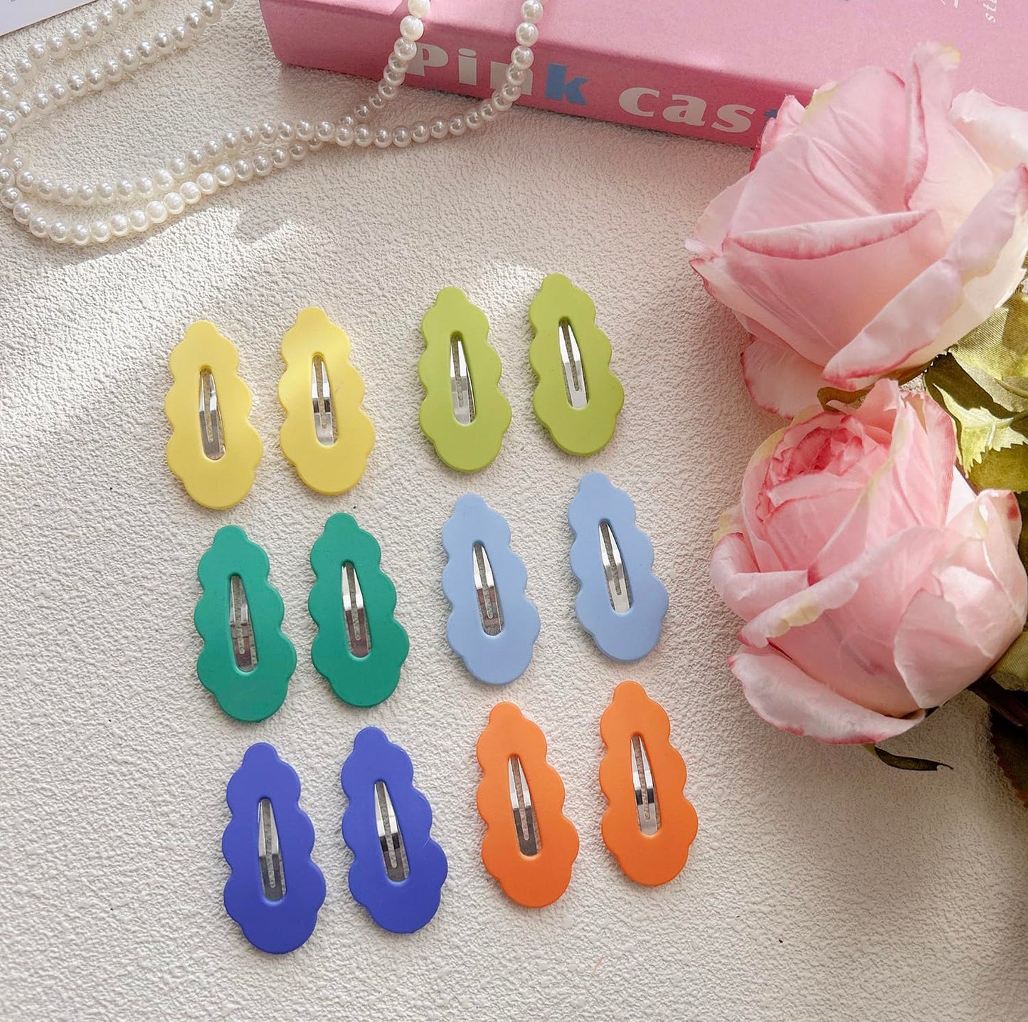 Elemirsa 40Pcs Candy Colored Snap Hair Clips For Little Girl Non Slip Barrettes Hair Accessories For Baby Girl Teens Toddler Kid