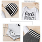 Fommy Newborn Baby Boy Clothes Little Brother Long Sleeve Romper+Long Pants+Stripe Hat 3Pcs Little Brother Newborn Outfit