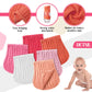Frienda 6 Pack Muslin Burp Cloths Cotton Large 20x 9 Extra Absorbent and Soft Baby Burping Cloth for Baby Boy Girl Unisex(Pi