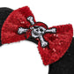 Lylin Pirate Ears, Pirate Mouse Ears Headband With Sequin Bow For Kids Women, Sparkle Mouse Ears Hair Accessories For Birthday P