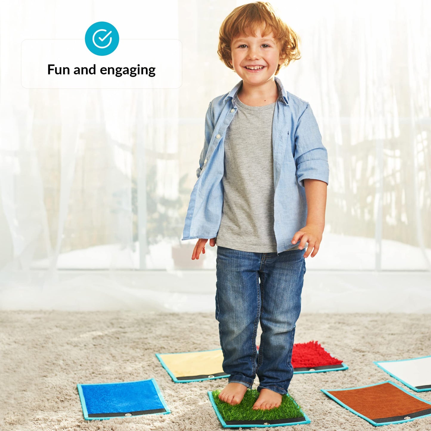 ODOXIA Sensory Mats for Autistic children  Sensory Tiles for Kids  Mats, Discs & Bean Bags  Sensory Wall Panel  Multi-Sensory Ex