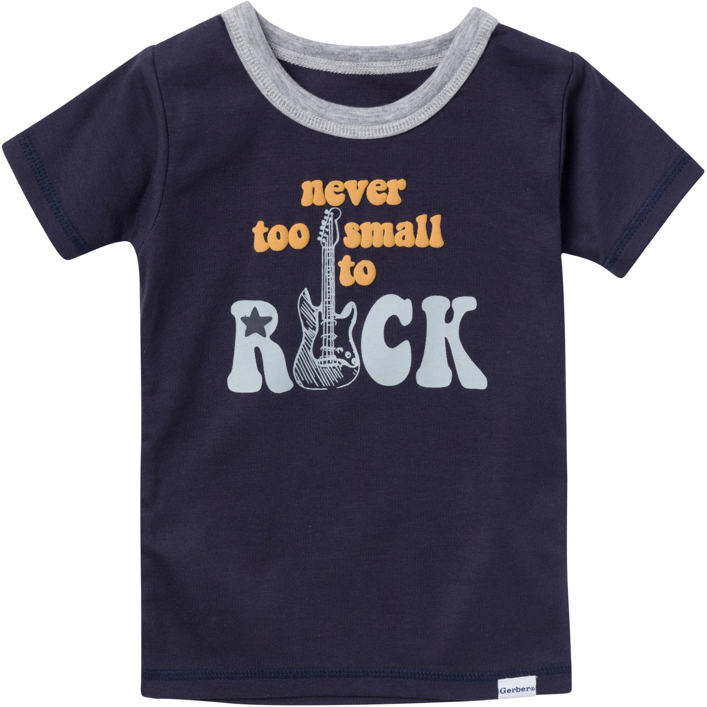 Gerber Baby Boys' Toddler Snug Fit 4-Piece Pajama Short Set, Music