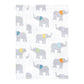 Hudson Baby Unisex Baby Flannel Burp Cloth 7Pk, Teal Elephant, One Size