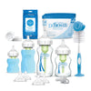 Dr. Browns Natural Flow Anti-Colic Options+ Wide-Neck Glass Baby Bottle Starter Set With 100% Silicone Glass Bottle Sleeves, Bab