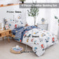 Djy 4 Pieces Cotton Toddler Bedding Set, Dinosaur Cars Reversible Toddler Bed Comforter Set For Kids Boys Girls, Includes Quilte