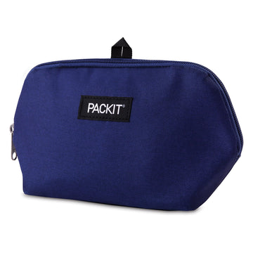 Packit Freezable Snack Bag, True Blue, Built With Ecofreeze Technology, Foldable, Reusable, Zip Closure, Designed For Keeping Sn