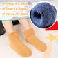 Eyean Baby Wool Grip Sock Soft Winter Warm Thick Non Slip Toddler Boy Girls Crew Socks For Children 6 Pairs (Solid Color, 3-5Yea