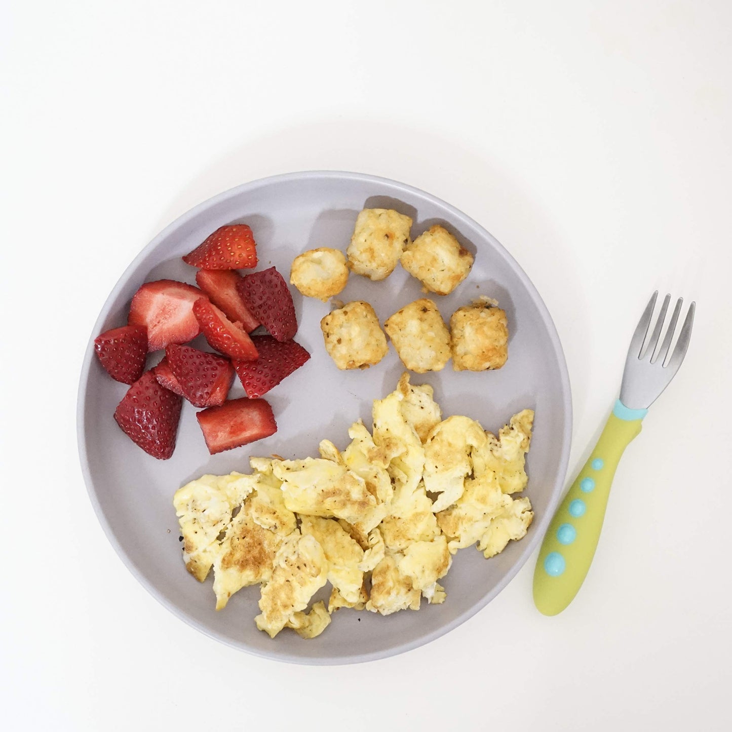 Goobie Baby Bamboo Kids Plates, Set Of 4 Non Toxic & Eco Friendly Dinnerware :: Breakfast, Lunch, & Dinner Plate For Toddlers &