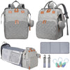 Lhdymxyn Baby Diaper Bags With Changing Station, Multifunctional Diaper Bag Backpack For Moms Dads With Usb Charging Port, Water