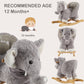 Rock My Baby Rocking Horse Elephant with Chair, Plush Stuffed Rocking Animals, Baby Rocker with Sweet Music, Animal Ride on for