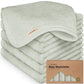 6-Pack Baby Washcloths - Soft Viscose From Bamboo Washcloth, Baby Wash Cloths For Newborn, Kids, Bath Baby Towels, Face Towel, F