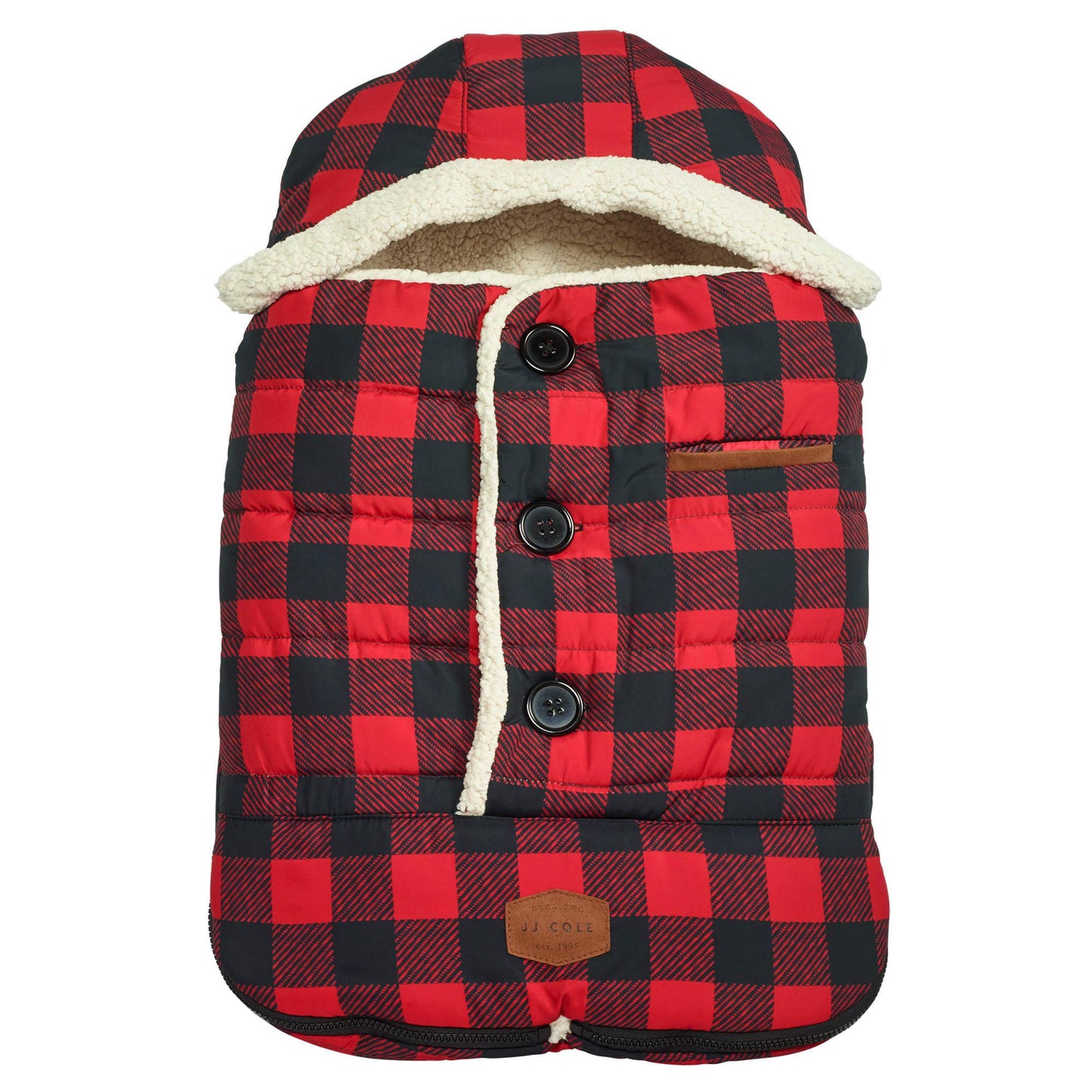 Jj Cole Bundle Me Winter Baby Bunting Bag And Car Seat Cover- Urban - Buffalo Plaid- Weather Resistant Baby Carrier Cover - Wint