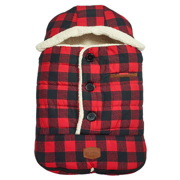Jj Cole Bundle Me Winter Baby Bunting Bag And Car Seat Cover- Urban - Buffalo Plaid- Weather Resistant Baby Carrier Cover - Wint
