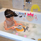 Buddy & Barney Silly Faces Bath Stickers, Hilarious Facial Expressions Foam Stickers Bath Toy for Children 3+, Pack of 37 Reusab