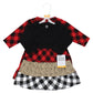 Hudson Baby Infant And Toddler Girl Cotton Dresses, Buffalo Plaid Leopard, 7 Years