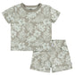 Gerber Baby Boys T-Shirt And Shorts Set, Tropical Leaves, 0-3 Months