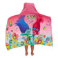 Trolls Bath/Pool/Beach Cotton Terry Hooded Towel Wrap, 24 In X 50 In, By Franco Kids